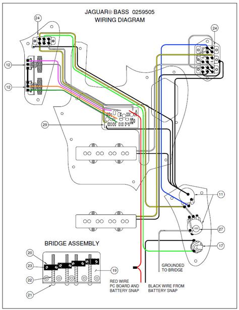 Each part should be set and connected with other parts in particular manner. Squier Vintage Modified Jaguar Wiring Diagram