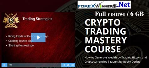 The complete crypto trading course. Rocky Darius-Crypto Trading Mastery Course | Forex Winners ...