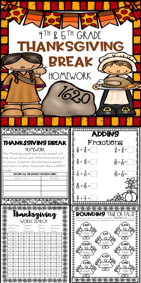 We did not find results for: Thanksgiving Break Packet - Fourth and Fifth Grade (With ...