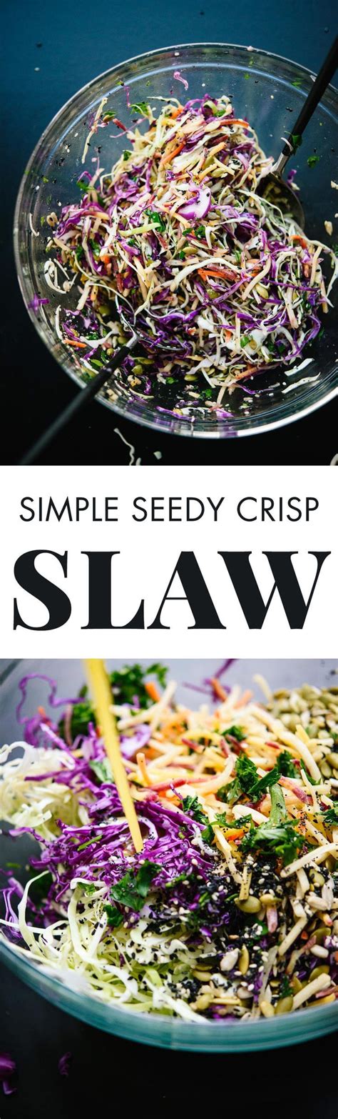 Add the garlic, cumin and salt and whisk until thoroughly blended. Simple Healthy Coleslaw Recipe - Cookie and Kate | Recipe ...