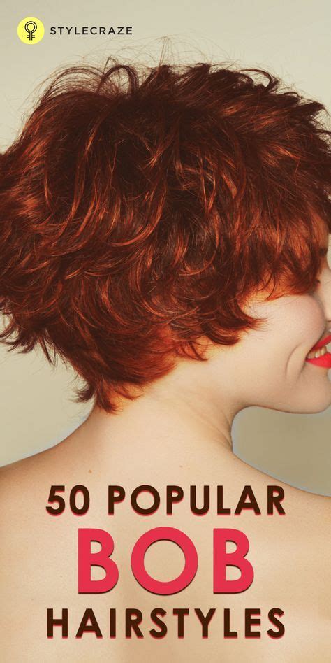 After its origination, the style has lasted its way throughout the years and is prevalent today in 2018. 50 Most Popular Bob Shaped Hairstyles | Kurze lockige ...