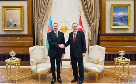 Başbakan erdoğan ve azerbaycan devlet başkanı i̇lham aliyev ortak basın turkish prime minister recep tayyib erdogan and azerbaijan's president ilham aliyev. President Ilham Aliyev phones Turkish counterpart Erdogan