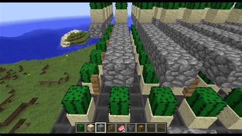 You pretty much just plant a cactus block and wait for it to grow. Cactus Farm for Mosrod and Kakey - YouTube