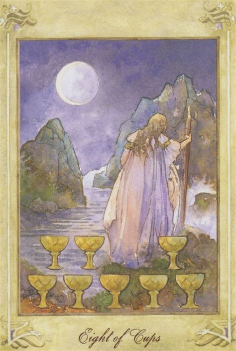 Choose your own cards for a free online tarot card reading by psychic source. Llewellyn Tarot (by Anna-Marie Ferguson): 8 of Cups | Llewellyn tarot, Cups tarot, Tarot