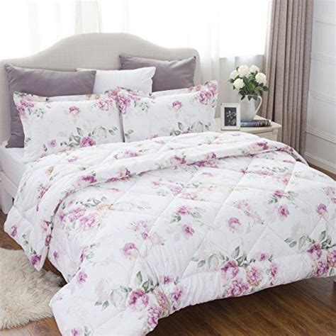 Shop for pink comforters in comforters. 3 PCS Comforter King Set Rose Floral Pink Purple Down ...