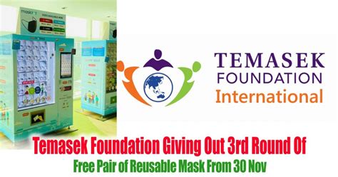 Temasek foundation will be having its third round of face mask distribution at the end of this month. Temasek Foundation Giving Out 3rd Round Of Free Pair of ...