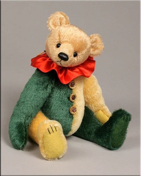 Teddy bear, om nom and spiderman clown. 'Junot' a clown teddy bear | Teddy bear, Mohair teddy bear ...