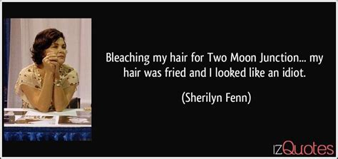 Melinda clarke doesn't have the same innocent persona as sherilyn fenn. Bleaching my hair for Two Moon Junction... my hair was ...