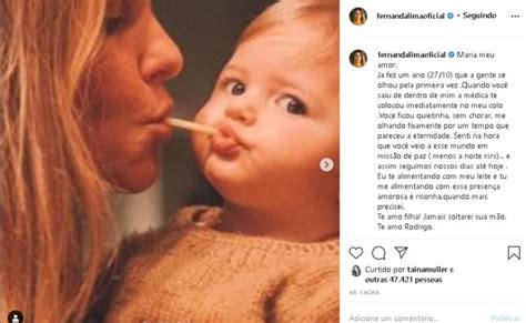 We would like to show you a description here but the site won't allow us. Fernanda Lima celebra primeiro ano da filha caçula, Maria ...