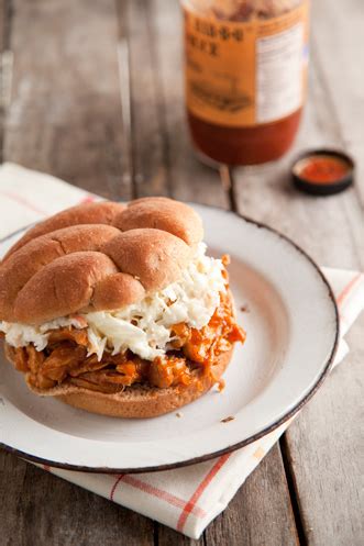 · this recipe is from paula deen's magazine called holiday baking. Pulled BBQ Chicken Sandwich with Coleslaw Recipe - Paula Deen