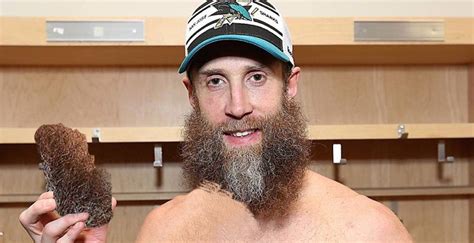 Joe thornton's pursuit of the evasive stanley cup will have to wait at least one more year. Joe Thornton lost a huge chunk of his beard in fight with ...