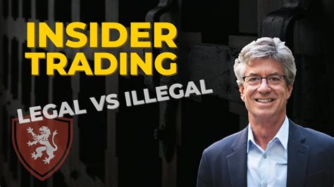 Good legal advice can be pricey. Insider Trading: ILLEGAL vs LEGAL - YouTube