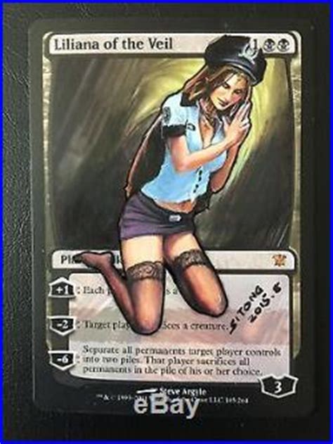 We did not find results for: Magic The Gathering Liliana » Mtg Altered Art Hand Painted Liliana Of The Veil Sexy Police By Sitong
