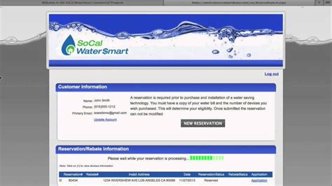 SoCal WaterSmart Account Creation and Reservation Tutorial ...