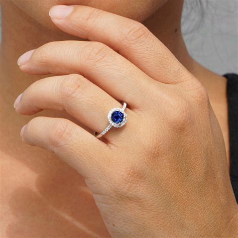 Get 5% in rewards with club o! 1.5 Carat Round Classic Sapphire and Diamond Vintage ...