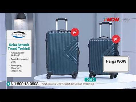 Smoke & pet free home. JEAN FRANCOIS HELIX 2 IN 1 LUGGAGE / TV9 / P6054 - YouTube