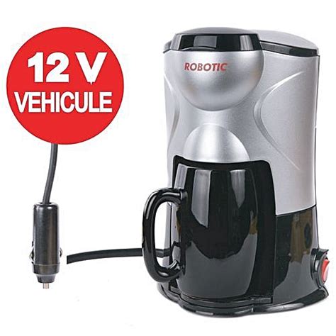 Une cafetiere traditionnelle programmable qui fait un excellent cafe ! Robotic Cafetière Pour Voiture 12 Volts - 1 Tasse - Noir ...