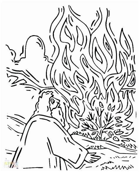 Categories coloring sheets post navigation related coloring pages. 32 Moses Burning Bush Coloring Page (With images ...