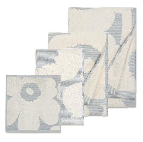 Marimekko's high quality towel selection feature fresh marimekko prints, such as the our selection offers different sized towels for different requirements: Marimekko Unikko Jacquard Blue Bath Towels - Marimekko Towels