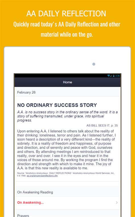 The original sobriety tool available for members of alcoholics anonymous. AA App - 12 Steps Toolkit - Alcoholics Anonymous - Android ...