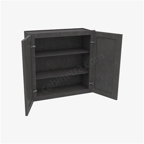 Wall pantry 24 x 96 townsquare grey. Townsquare Grey Kitchen Cabinet Collection | Cabinetra.com