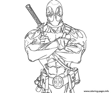 Free printable deadpool coloring pages. Deadpool Anti Hero Coloring Pages Printable