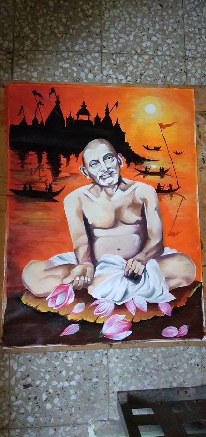 He stayed most of his life at shegaon, near akola district in maharashtra and has taken samadhi there. Buy Gajanan Maharaj Painting at Lowest Price by Shardha Jodh