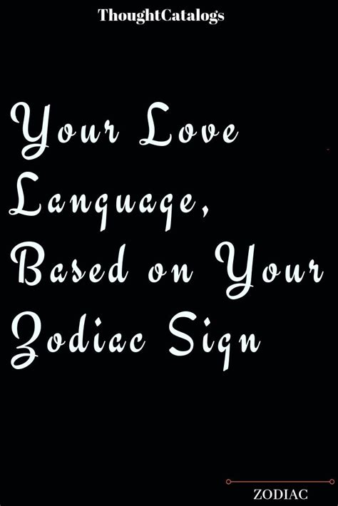 They can also be brash and impatient. Your Love Language, Based on Your Zodiac Sign | Cancer ...