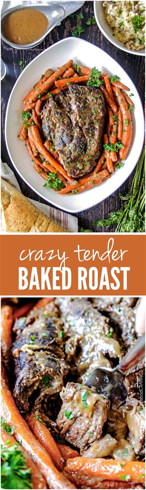 If you like your meat juicy then a quick cook benefits this beef joint, giving the outside a tasty crust and the inside blushing and tender. Crazy Tender Baked Roast | Recipes, Pot roast, Best pot roast