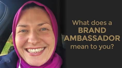 What is the meaning of brand ambassador? What does a BRAND AMBASSADOR mean to you? - YouTube