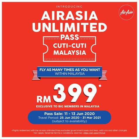 Explore the freshest, hot off the press air asia promo codes on our. AirAsia Offers Domestic Unlimited Pass RM399 Beginning ...