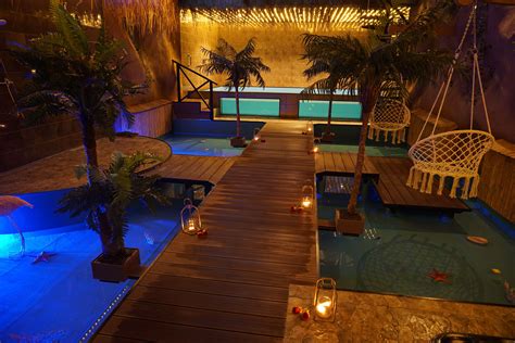 Spa towns or spa resorts (including hot springs resorts) typically offer various health treatments. Tropicana Spa - Luxe privé sauna met zwembad in Zuid-Holland