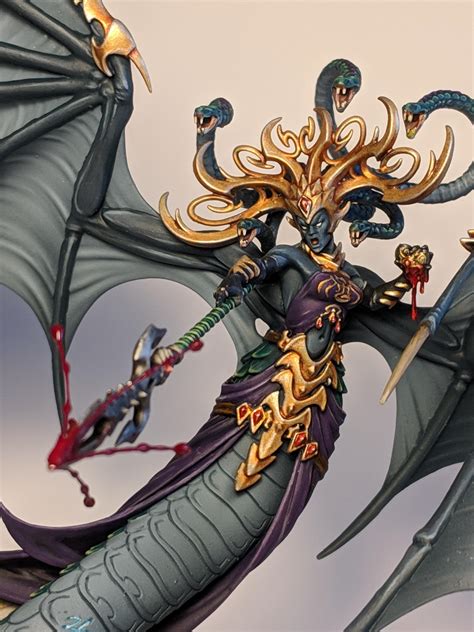 In the campaign, she leads the cult of pleasure faction. Finally wrapped up Morathi today : Warhammer