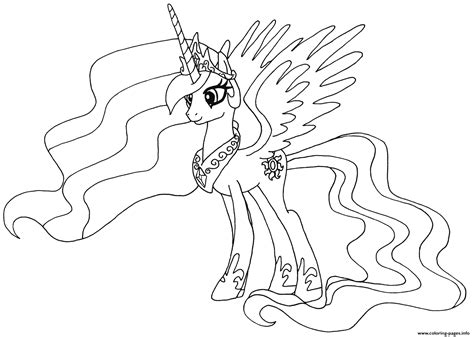 Color online with this game to color my little pony coloring pages and you will be able to share and to create your own gallery online. Princess Celestia My Little Pony Coloring Pages Printable