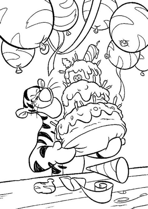 Simple happy birthday coloring page: Free & Easy To Print Happy Birthday Coloring Pages in 2020 ...