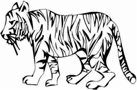 The tiger jumped to eat at the zoos show. An Illustration Of Tiger In Art Graphic Coloring Page ...