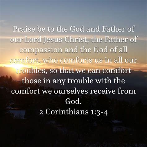 My comfort in my suffering is this: Finding Comfort In God - COMFORT