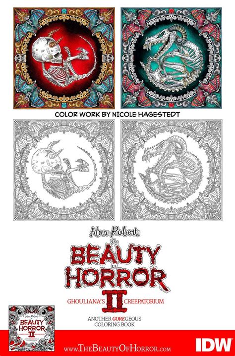 Ghouliana will be travelling around the world in beauty of horror iii showing us her favorite spooky spots and introducing us to new characters. The Beauty Of Horror Coloring Book | Coloring books ...