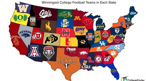 The total cost is the sum of tuition and fees, room and board, books. Total Frat Move | Map Shows The Winningest College Football Programs In The Nation By State