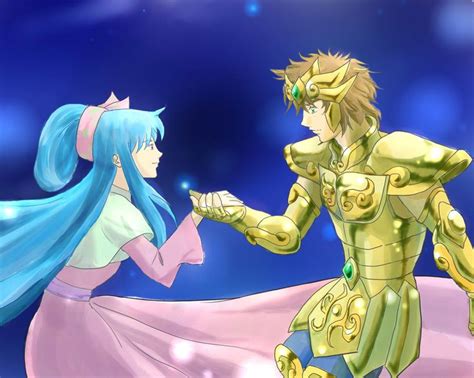 Marine life of the canary islands — the marine life found in the canary islands is diverse, being a combination of north atlantic, mediterranean, and endemic species. Saint Seiya - SOG - Lyfia and Aiolia - by ビクーニャon pixiv ...