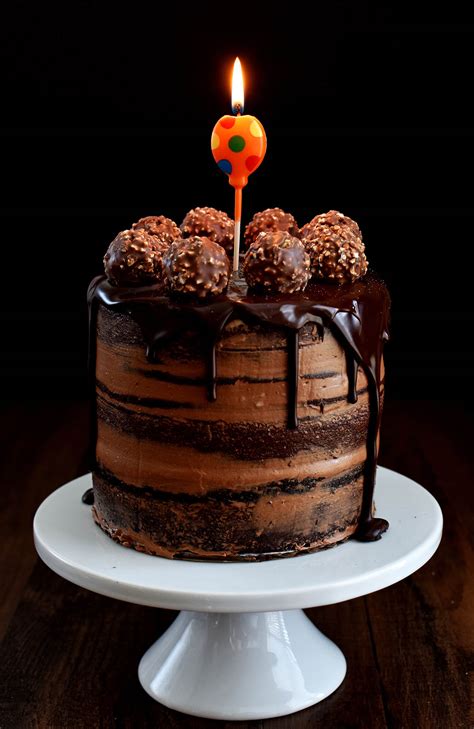 Dark chocolate buckwheat dessert cakes … happy world chocolate day. Chocolate Hazelnut Semi Naked Cake with Dark Chocolate ...