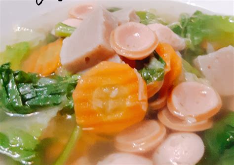 Sayur bayam or sayur bening is an indonesian vegetable soup prepared from vegetables, primarily spinach, in clear soup flavoured with temu kunci. Resep Sayur Bening Sawi Hijau Tahu : Resep Sayur Bening ...