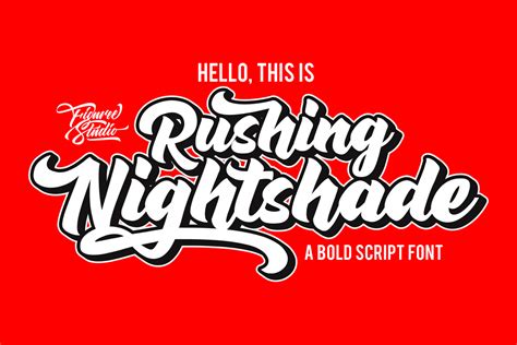 Download open sans bold for free on allfont.net. Rushing Nightshade (297603) | Script | Font Bundles | Free ...