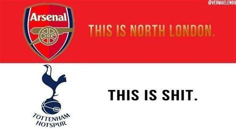 Find and save arsenal vs tottenham memes | from instagram, facebook, tumblr, twitter & more. In Pictures: Arsenal fans rib Tottenham's misery with Mind ...