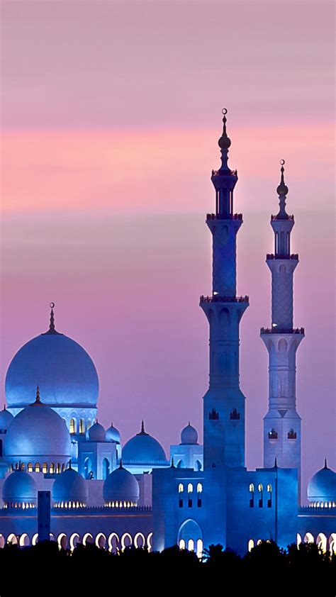 Enjoy the beautiful art of anime on your screen. Sheikh Zayed Mosque, Abu Dhabi, Sky, Sunset, 4k - 640x1138 - Download HD Wallpaper - WallpaperTip