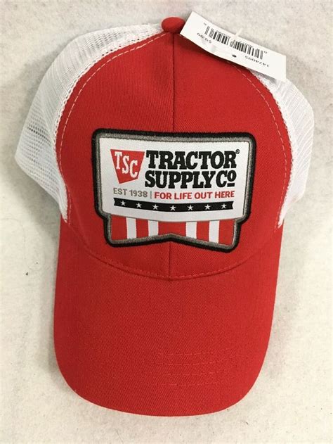 We're honored to partner with @farmvetco. Tractor Supply Cap Hat TSC Snapback Red White Ventilated ...