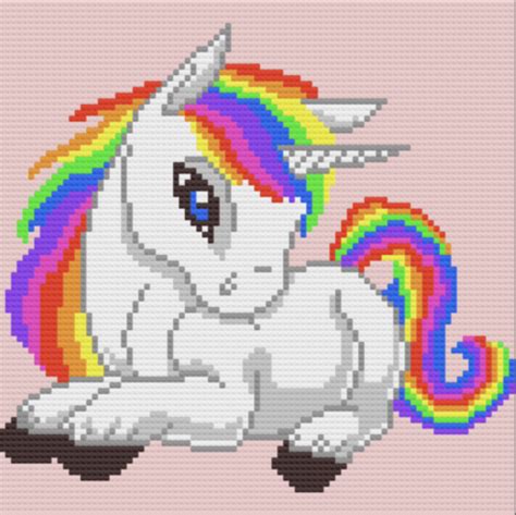 Pixel art licorne facile et rapide. Pixel Art Licorne Facile À Faire - Lesgenissesdanslmais