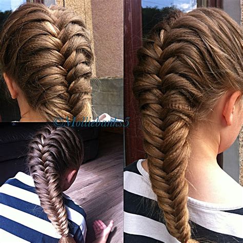 #hair tutorial #hair tutorials #braided hair tutorials #fishtail braids #half updos #braided hair #braids. French fishtail using a micro crimper | Braided hairstyles ...