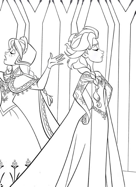 Print out or color online and then use colored pencils, crayons. Beautiful Elsa Coloring Pages to Print | Elsa coloring ...