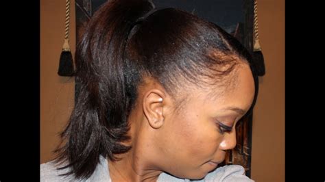 Black hair is a big deal. #36: CLIP-IN EXTENSIONS.... IN A PONYTAIL. - YouTube